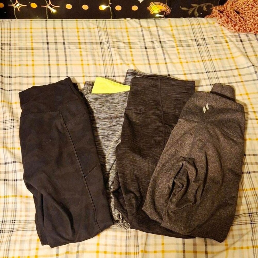 athletic leggings 5 pair bundle